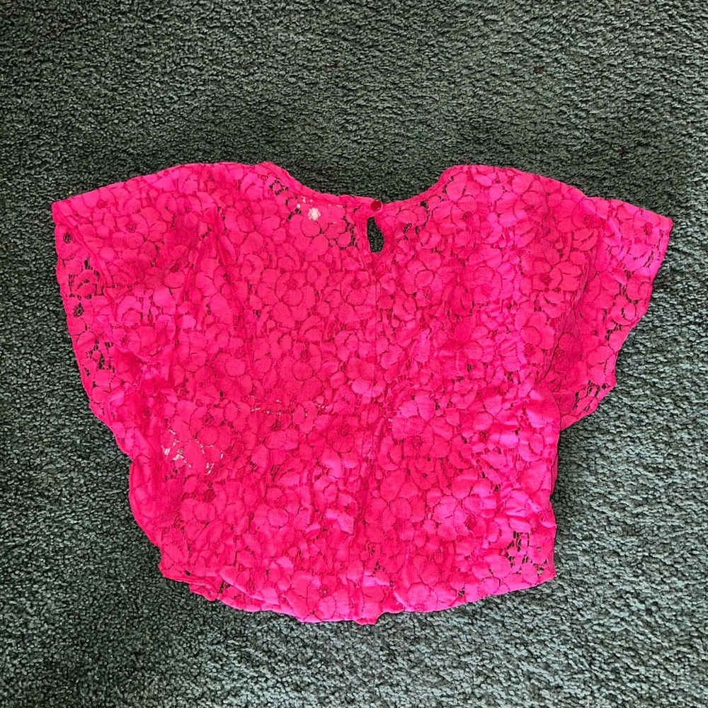 Pink girls summer top